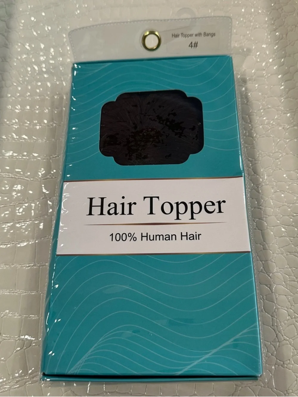 Hair Topper With Bangs 100% Human Hair - Medium Dark‎ Brown (4#) #TB9
